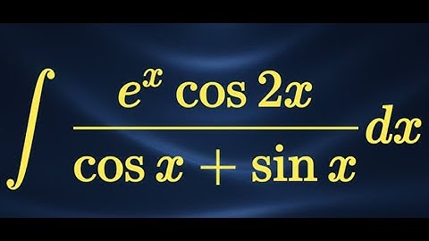 Integral of e^x cos(2x) / (cos(x) + sin(x)) Explained | Calculus Tutorial