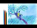 Emotional Scenery Art,😒a man setting on a banding tree