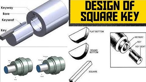 Machine Design | Square Key Design | Keys Formula |