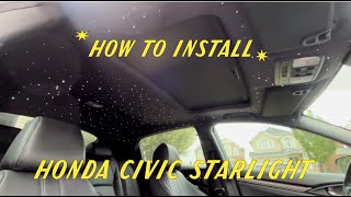Full Tutorial Starlight Headliner (Honda Civic) tips and tricks
