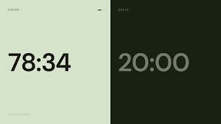 Study Timer 🍅 90/20 ×2 | Hazel Aesthetic Focus Timer (Lofi + Alarm)