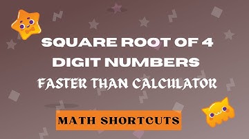 How to find Square Root of 4 Digit Numbers | Faster than Calculator | Math Shortcuts | Amaze Tutors