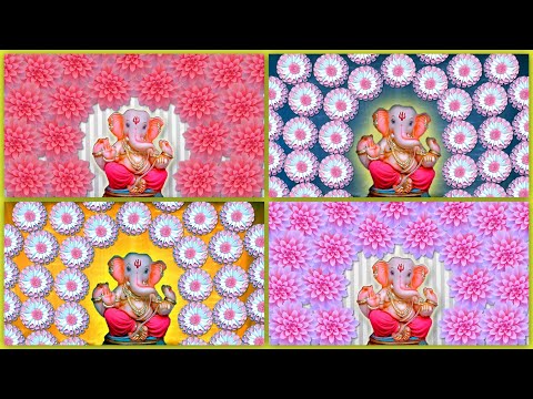Ganpati Decoration Ideas at Home | Eco-Friendly Ganesh and Varalaxmi Decoration Ideas at Home