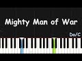 Jimmy D Psalmist - Mighty Man of War | EASY PIANO TUTORIAL BY Extreme Midi