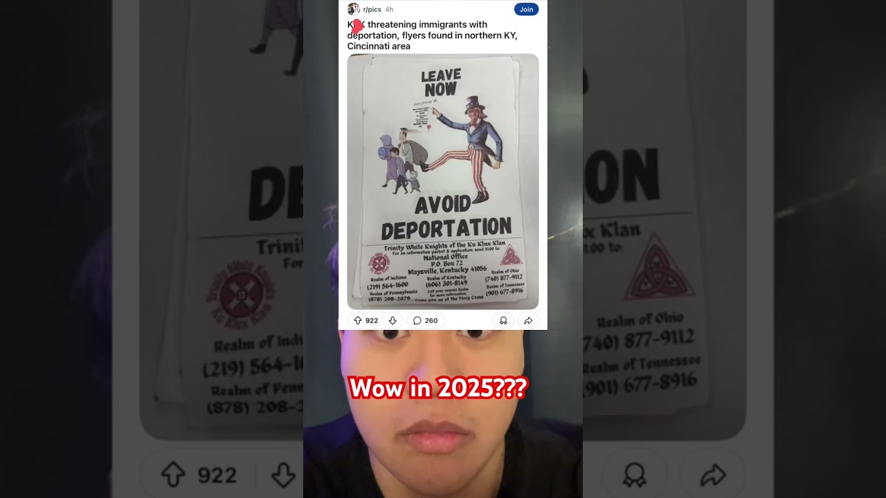 Posters found in Cincinnati about immigrants 