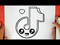 WIE ZEICHNET MAN KAWAII TIKTOK LOGO