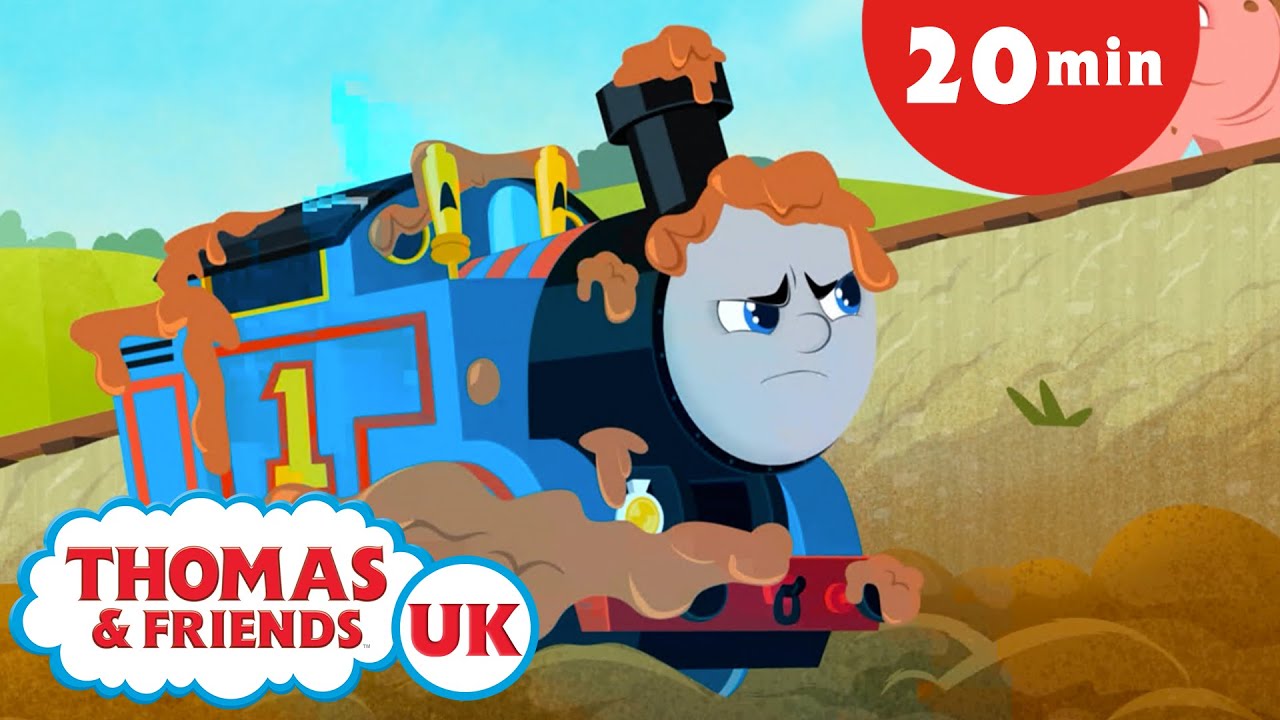 Thomas & Friends UK - All Engines Go Shorts | Muddy Thomas + more kids cartoons!