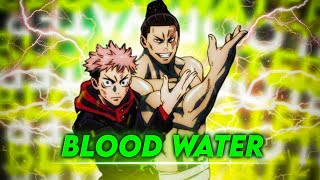 Jujutsu kaisen - Blood water | Edit / AMV | Free preset !!
