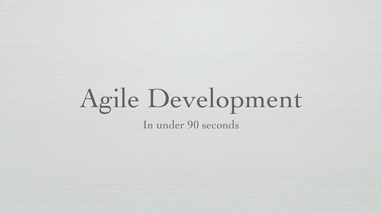blockchain que es Agile Software Development in Under 90 Seconds
