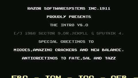 Razor 1911 Intro v8 ! Commodore 64 (C64)