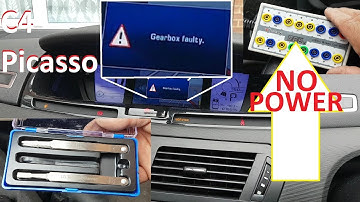 Versnellingsbakstoring bij de Citroën C4 Picasso en geen stroom op de OBD-poort... Storing opspor...
