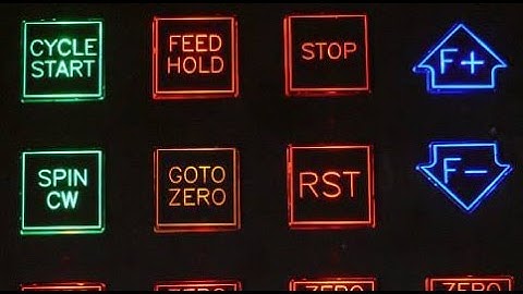 CNC Mach3 control panel - first test after assembly