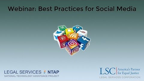 Webinar: Best Practices for Social Media
