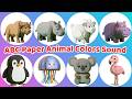 ABC Animal Colors Song 🐾 Paper Animals A–Z | Learn Alphabet, Colors &amp; Sounds for Kids 🎨
