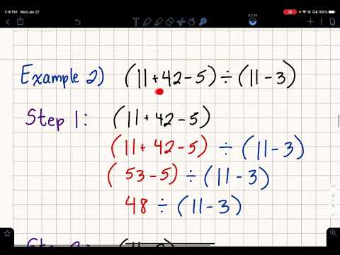 Order of Operations PEMDAS