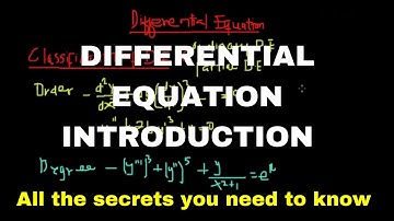 Introduction to Differential Equations|All the secrets you need to know #differentialequation #knust