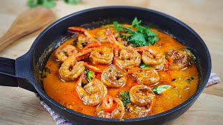 Easy Coconut Prawn Curry Recipe | Rich & Flavorful | Quick & Delicious recipe for beginners!