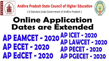 ap all cets Online Application Dates are Extended without late fee