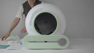 How to Install Automatic Self Cleaning Cat Litter Box by DER VIERBEINER