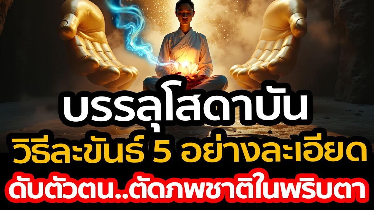 สิ้นสุดการเวียนว่าย! วิธีละขันธ์ 5 อย่างละเอียด จนบรรลุโสดาบัน ดับตัวตน ตัดภพชาติในพริบตา