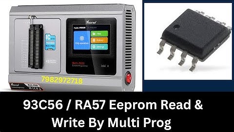 93C56 & RA57 Eeprom Ic Read & Write By Multi Prog,  Step By Step @AirbagModuleReset #AirbagReset 