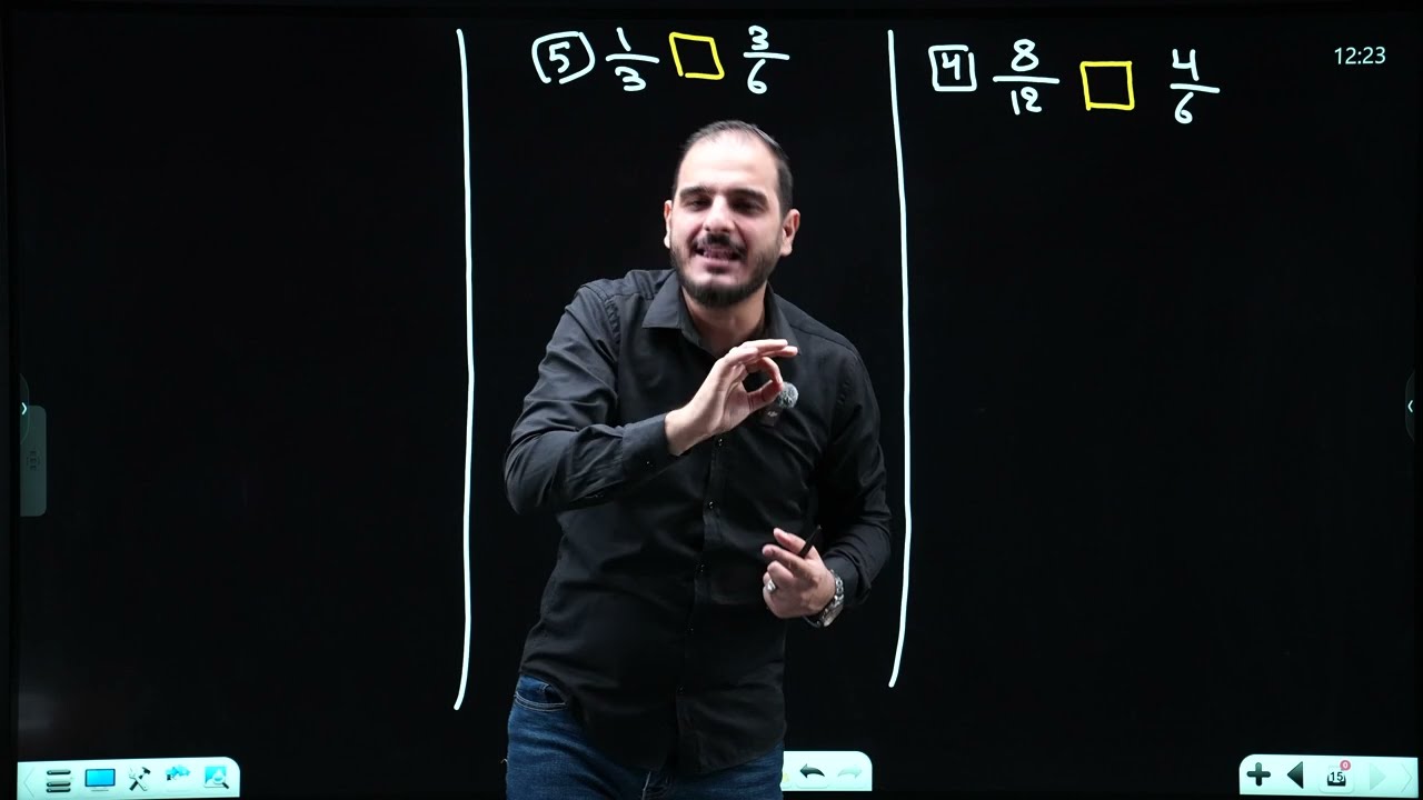 الاول متوسط/ الفصل الثاني/ محاضرة 3 / مقارنة الاعداد النسبية