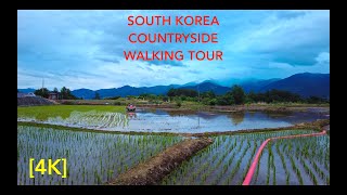 [4K] South Korea countryside walking tour