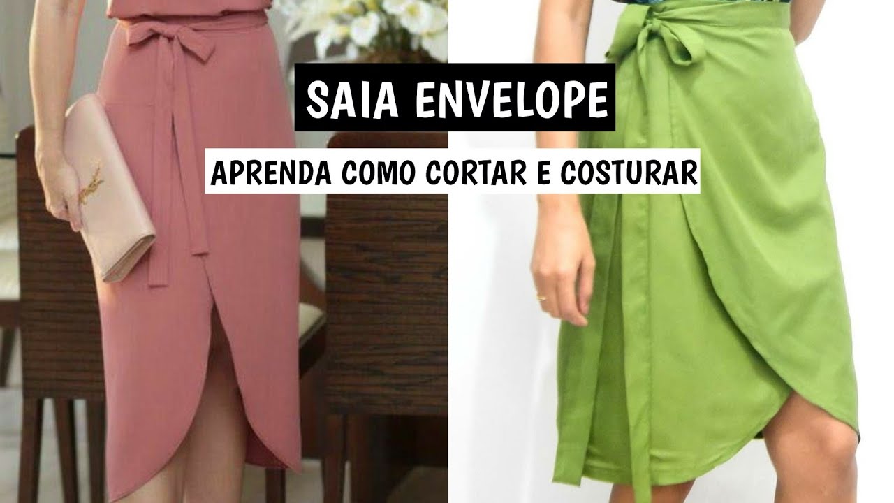 saia envelope longa de linho