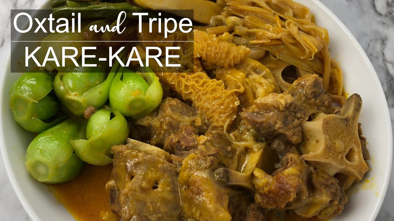 KARE KARE Recipe Oxtail and Tripe Not your average Karekare YouTube