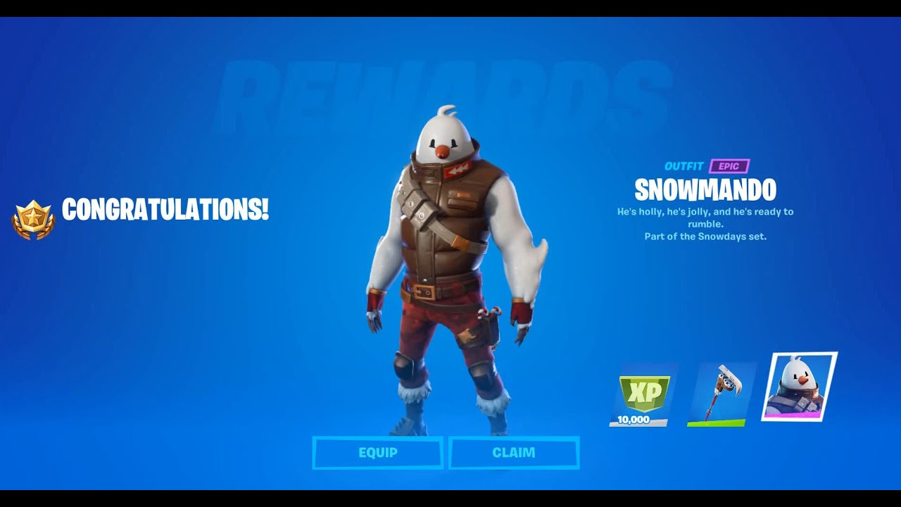 fortnite - catch a Snowy Flopper