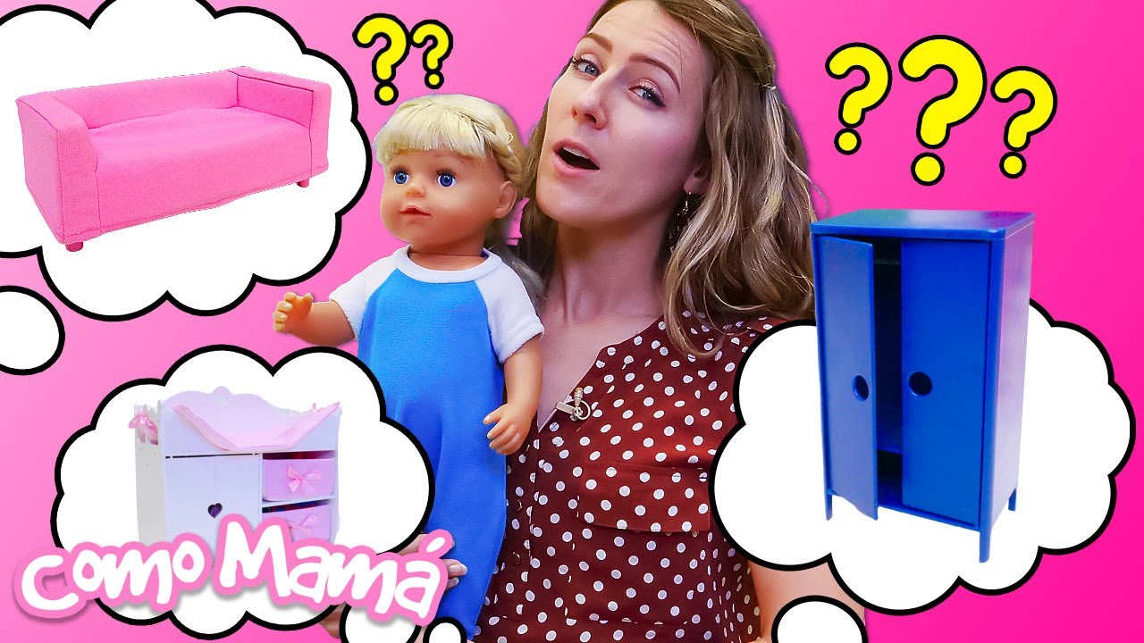 ¡De compras con la pequeña bebé Amelia! Nuevos episodios de "Como mamá" para niñas.