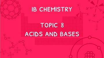 IB Chemistry Topics 8.1-8.5: Acids and Bases