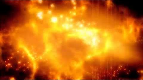 Spinning Particles with Flame Fractal Motion Background