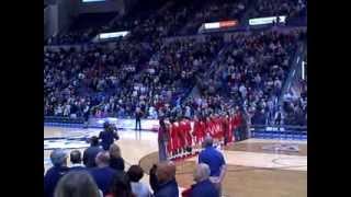 Karen Lussier sings Opening Season Game 2013 UCONN Women's Game   XL Center, Hartford, CT