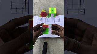 3 by 3 cube solve trick in magic way🤯 #shorts #viral #tricks