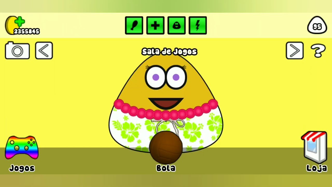 Cuidando do POU na terça-feira  Pou e minigames parte 3 