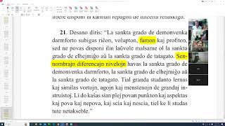 29 | La Desana Instruo | 에스페란토 대산종사법어 공부 – 법위편 20장 – 28장 (zoom)