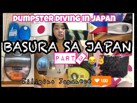 BASURA SA JAPAN PART3 | Dumpster diving in japan | Filipino japanese