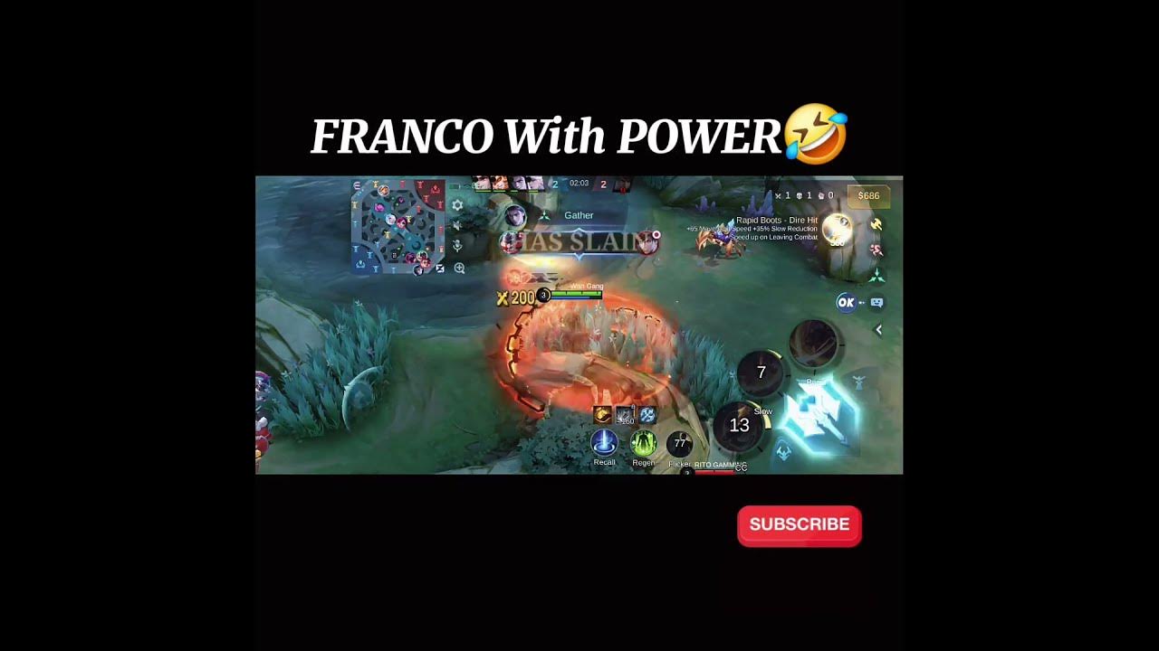 Franco but with Steroid 🤣🔥 #shorts #short #viral #ytshorts #mobilelegends #mlbb #viralshorts #ml