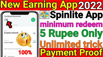 Spinlite app se paise kaise kamaye | Spinlite app payment proof | Spinlite app full details | Newapp