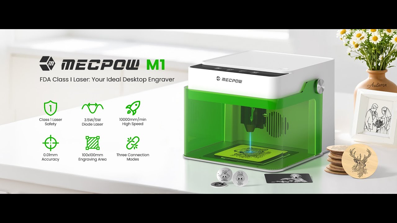 Mecpow M1 Laser Engraver | Ready to Use & Perfect for Beginners ✨