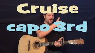 Cruise (Florida Georgia Line) Easy Strum Guitar Lesson - G D Em C - How to Play Cruise
