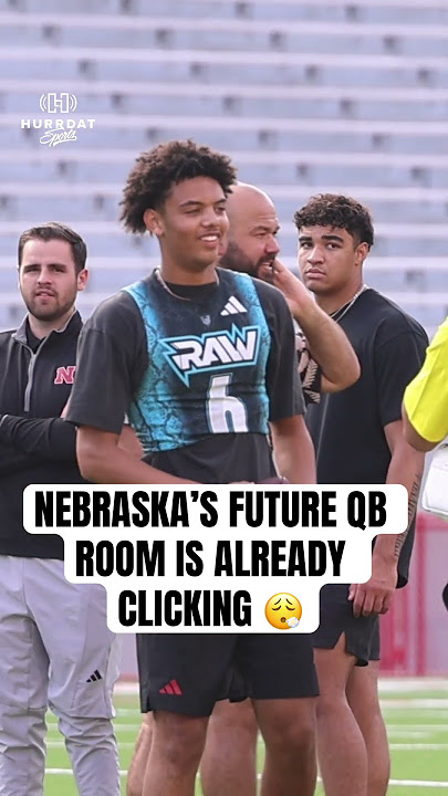 Dylan Raiola is showing his future teammate the ropes #gbr #huskers #nebraskafootball