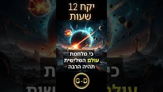 בעתיד יקח 12 שעות להחריב את העולם ... #בירור_סופי  #מסר