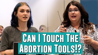 Pro-Choicer Is WAY Too Excited To Play With Abortion Tools | Kristan Hawkins