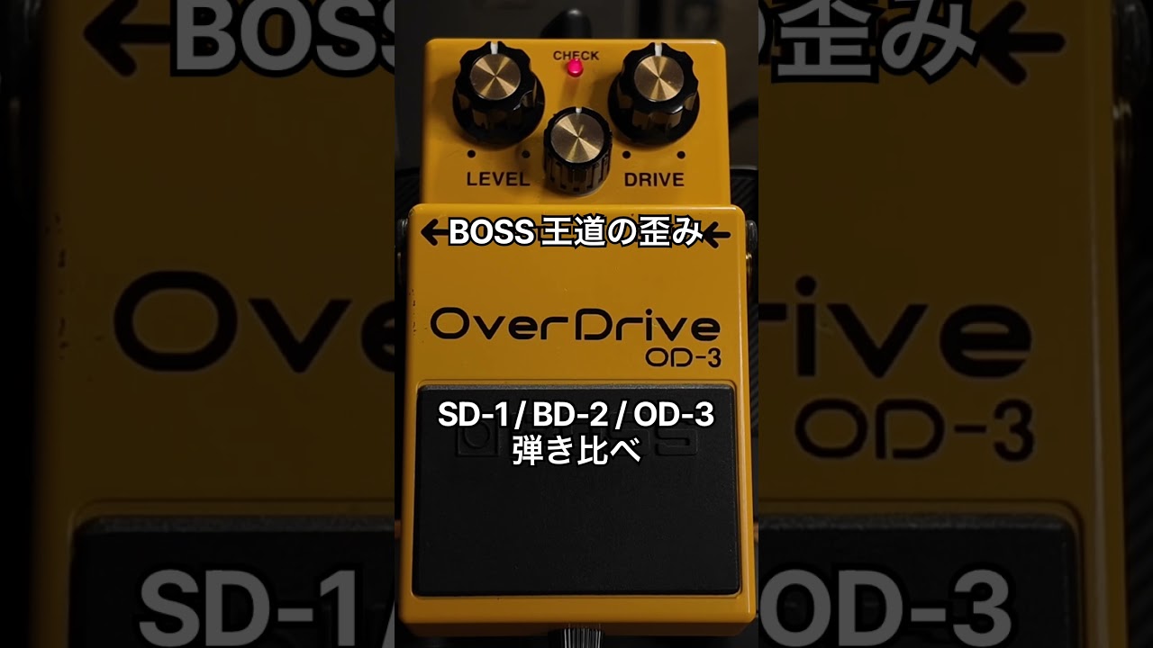 歪みの定番】BOSS SD-1 vs BD-2 vs OD-3 オーバードライブ 比較 - YouTube