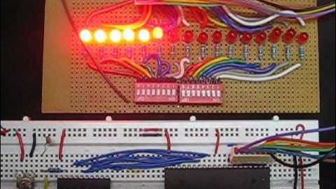 28A How to interface LEDs through ADC0804 using AT89C51
