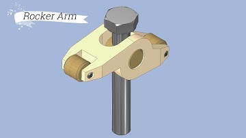 🔖Engine Rocker Arm Assembly || Autodesk Inventor Tutorial