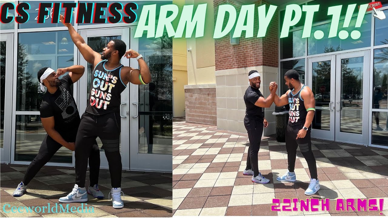 CS FITNESS!! ARM DAY PART ONE!! 22in. PYTHONS!!!! - YouTube