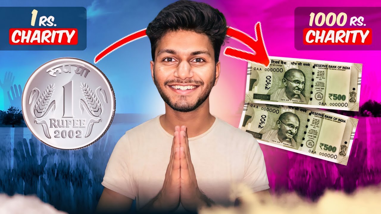 Converting 1₹ to 1000₹ for Charity | #challenges